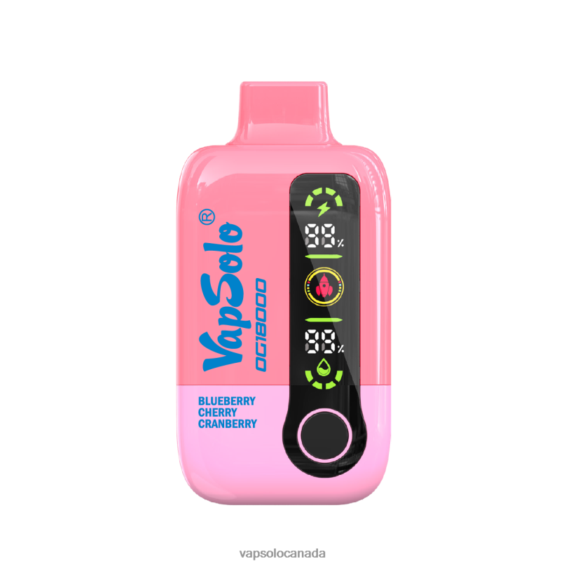 VapSolo DG18000 Disposable Vape | Vapsolo Canada 4L82P49 Blueberry Cherry Cranberry