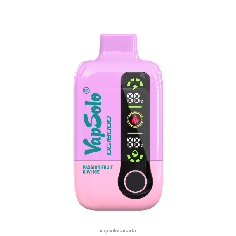 VapSolo DG18000 Disposable Vape | Vapsolo Canada 4L82P52 Passion Fruit Kiwi Ice
