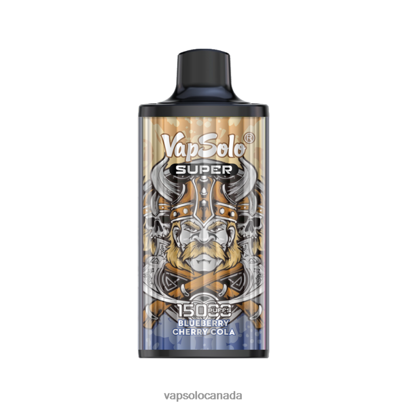 VapSolo SUPER Disposable Vape | Vapsolo Puffs 4L82P15 Blueberry Cherry Cola