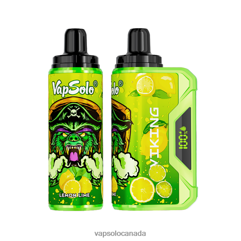 VapSolo VIKING Disposable Vape | Vapsolo Canada 4L82P40 Lemon Lime