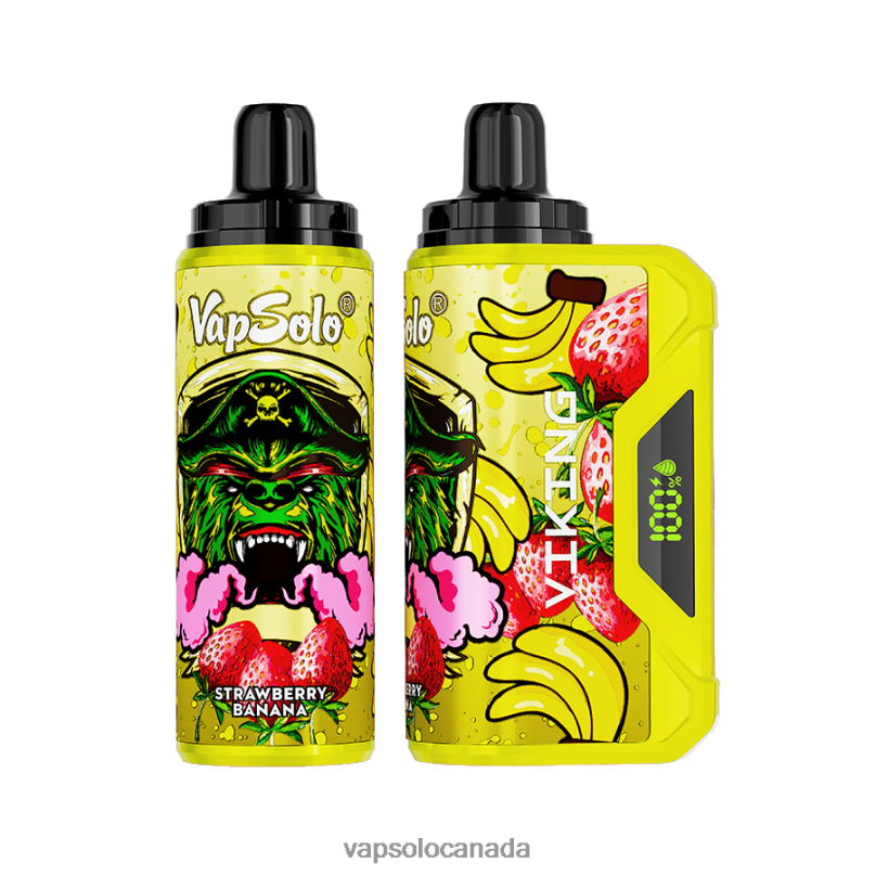 VapSolo VIKING Disposable Vape | Vapsolo Canada 4L82P43 Strawberry Banana