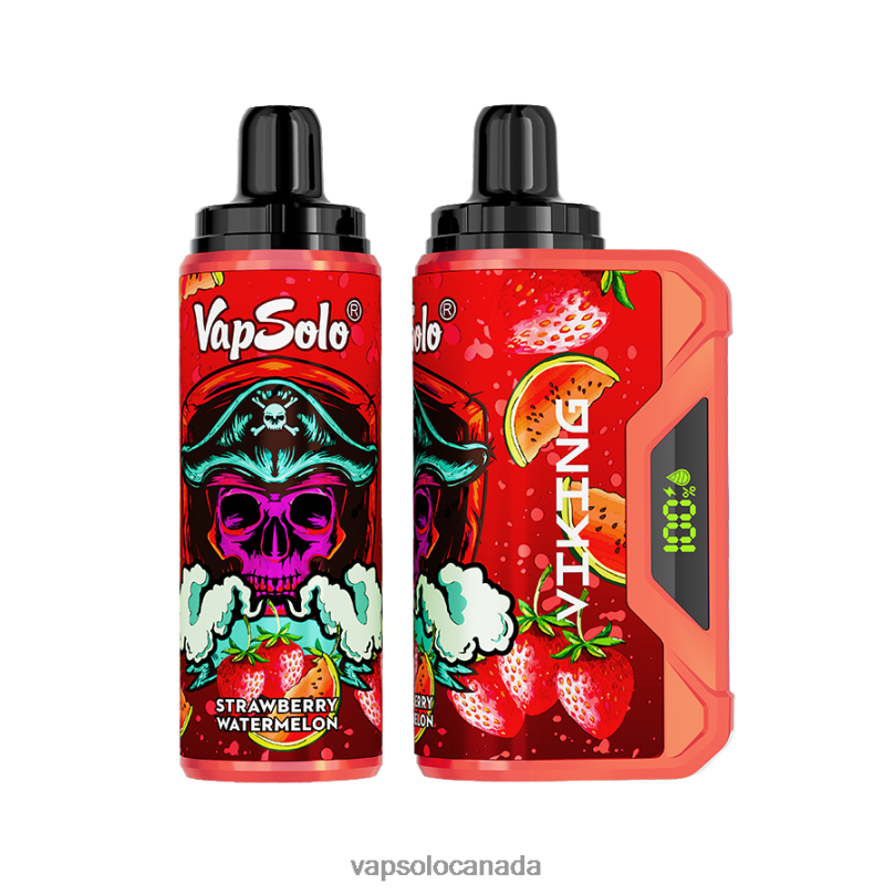 VapSolo VIKING Disposable Vape | Vapsolo Canada 4L82P46 Strawberry Watermelon