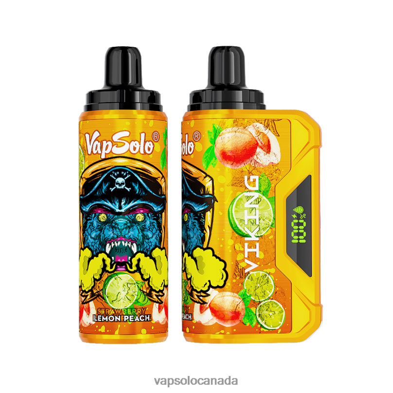 VapSolo VIKING Disposable Vape | Vapsolo Review 4L82P41 Lemon Peach